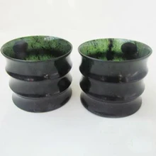 Renge весенний черный нефрит бамбуковая форма чашка светящаяся плоская чаша нефрит старинный стиль чайный набор ремесленный подарок Маленькая чайная чашка