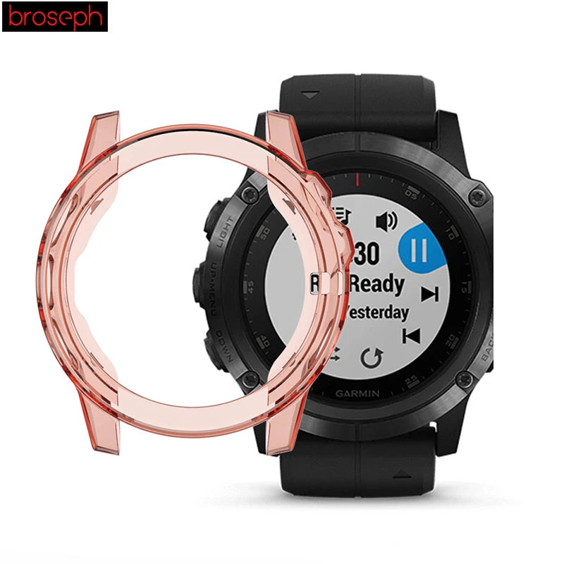 Чехол для смарт часов, чехол для Garmin Fenix 5X, мягкий ТПУ защитный чехол, корпус часов, рамка, Защита экрана для Garmin Watch Band