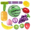 Montessori Simulation Wooden Toy Magnetic Cutting Fruit Banana Lemon Play Kitchen Model Early Educational Toys for Children Gift 1