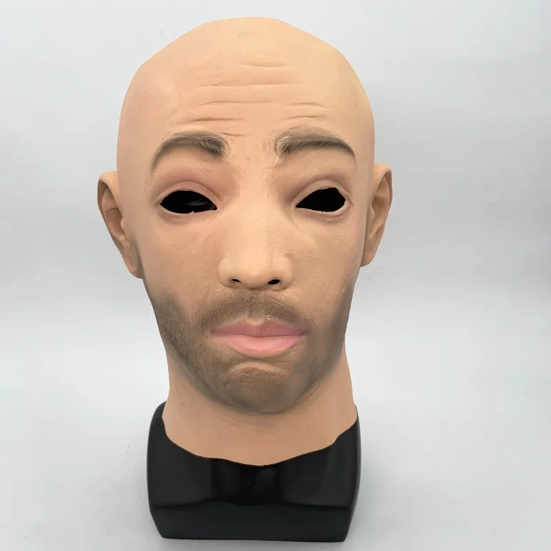Новые реалистичные мужской уход за кожей лица маска Хэллоуин Косплэй человека