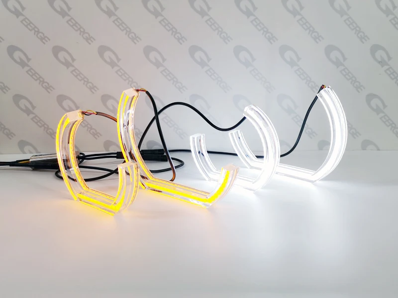 BMW E60 E61 M5 프리 LCI 2003 2004 2005 2006 2007 울트라 브라이트 DRL 방향지시등 DTM M4 스타일 LED 엔젤 아이 키트 헤일로 링