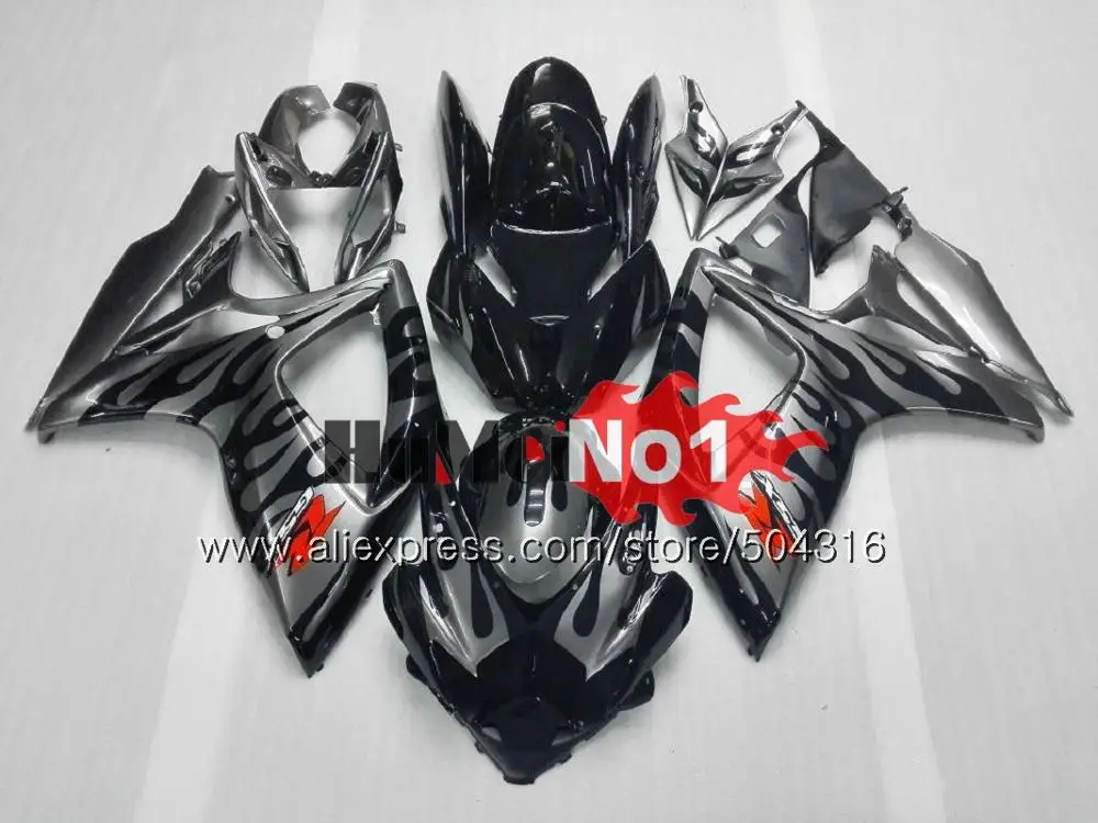 Корпус для SUZUKI GSX R600 GSX-R750 GSXR 600 750 CC 06 07 2006 2007 16MC. 16 GSXR-600 K6 GSXR600 GSXR750 06 07 глянцевый белый обтекатель - Цвет: No. 12