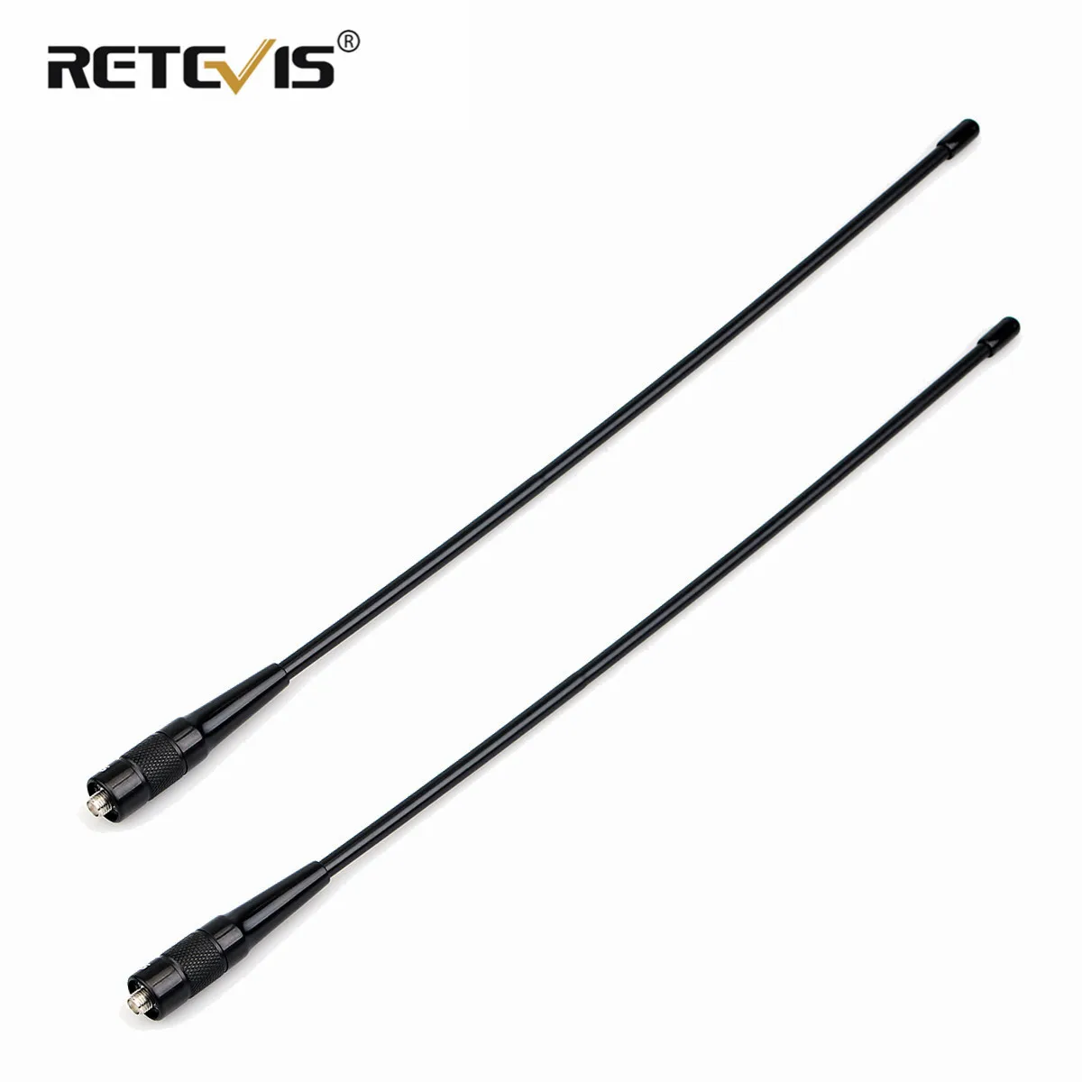 2 шт. RETEVIS RHD 771 SMA F рация антенна VHF UHF Двухдиапазонная 39 см для Kenwood Retevis H777 RT5R Baofeng UV 5R