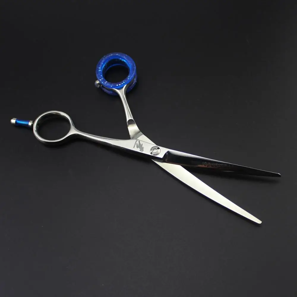 5," 440C Scimitar Shaped ножницы для стрижки волос 9CR японская Парикмахерская ножницы парикмахерские ножницы