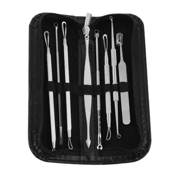 

Professional Black head Remover Tool Kit Stainless Steel Blackhead Acne Comedone Pimple Blemish Extractor Beauty Tool