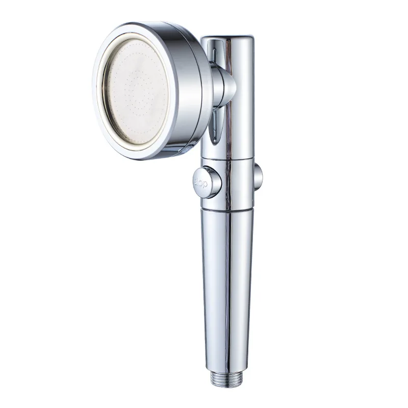 

2019 New Style Shower Rotating a Key Water Stop Japanese Style Supercharge Water-Saving Shower Washable Shower Head Shower Fauce