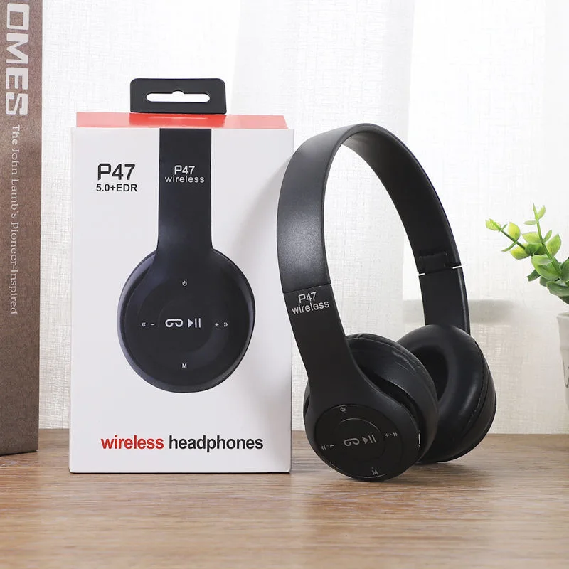Universal Bluetooth Headset Stereo Kopfhörer Kabellos MP3 SmarPhone Handy Laptop 