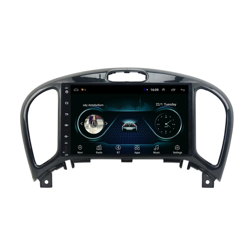 Автомобильный gps с фронтальной камерой карта встроенный Wifi радио am fm Быстрая для Nissan juke Infiniti esq 9 дюймов Android 8,1