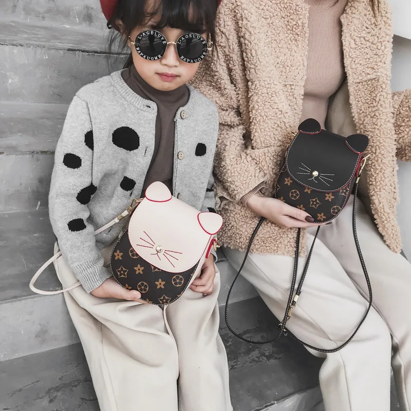 

Korean-style CHILDREN'S Single-shoulder Bag Girls Versatile Over-the-shoulder Bag Cute Cat-Style Multi-Purpose Shoulder Bag Fash