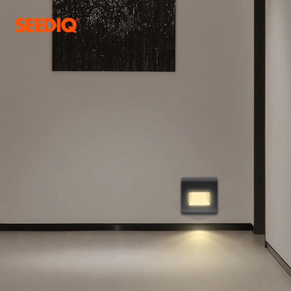 PIR Sensor LED Wall Lamp Recessed PIR Sensor Stairs LED Wall Lamp For Home Stairs Wall lighting Corridor Lamp AC85-265V Lighting Sensor with motion sensor light,led light,led wall lamp,wall light