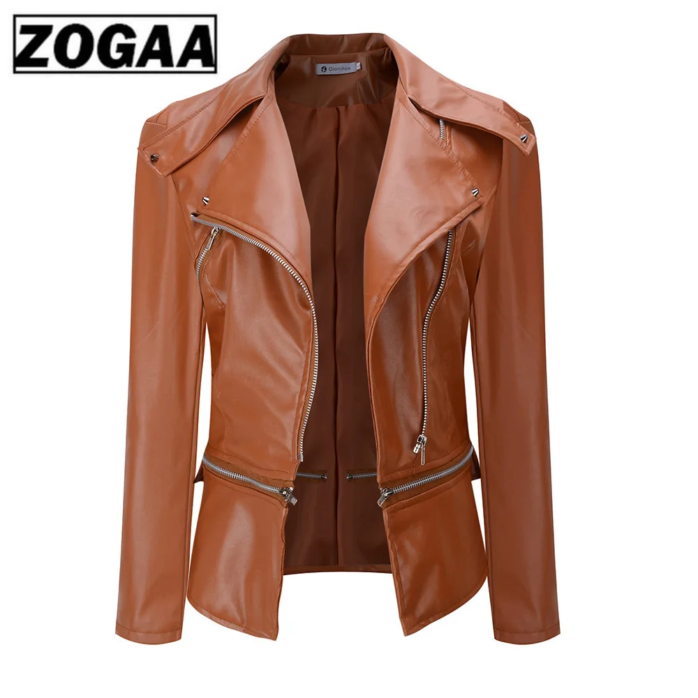 2019 Осенняя Женская куртка из искусственной кожи готическая Черная Готическая