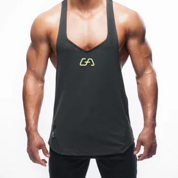 

Men Sport Gym Clothing Shirts Quick Dry Running Fitness Vest Sleeveless Elastic Bodybuilding Workout Tank Top