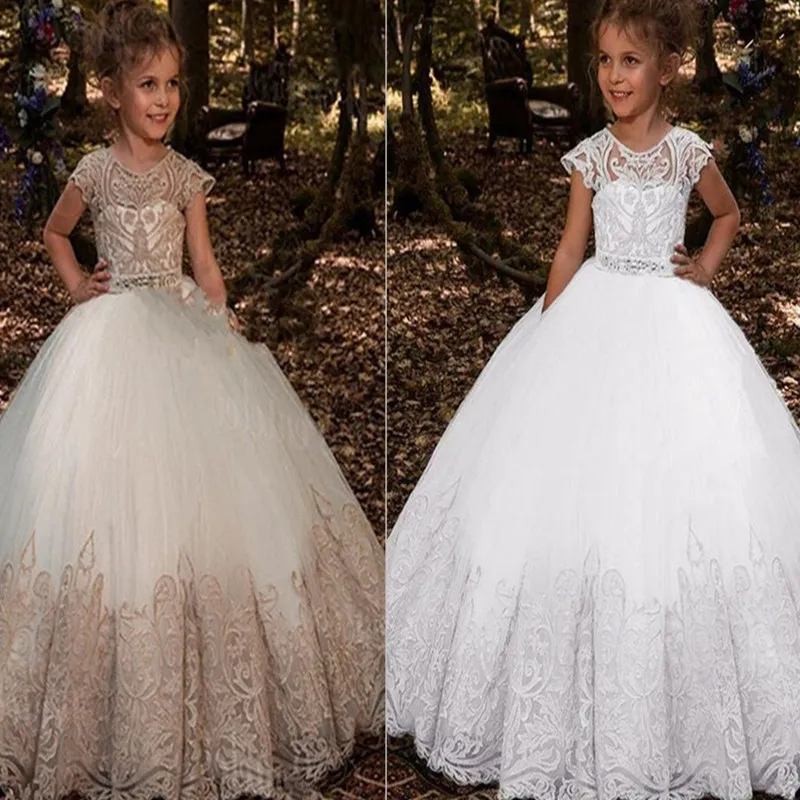 Романтическое Платье с цветочным узором для девочек пышное платье из тюля