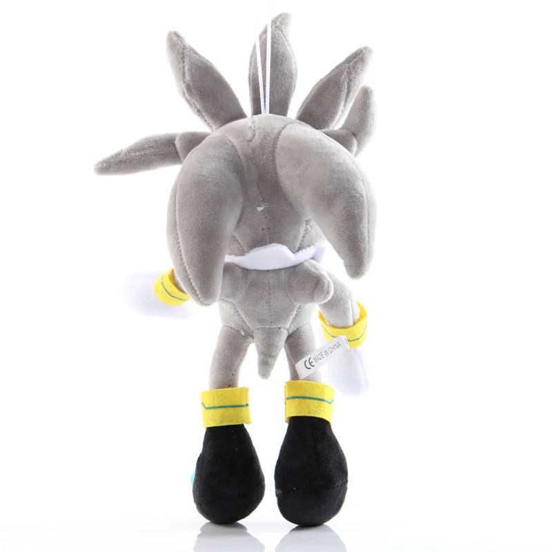 28cm Sonic Plush Doll Black Blue Yellow Hedgehog Soft Stuffed Toy Hot Game Shadow Knuckles Tails For Children Christmas Gifts