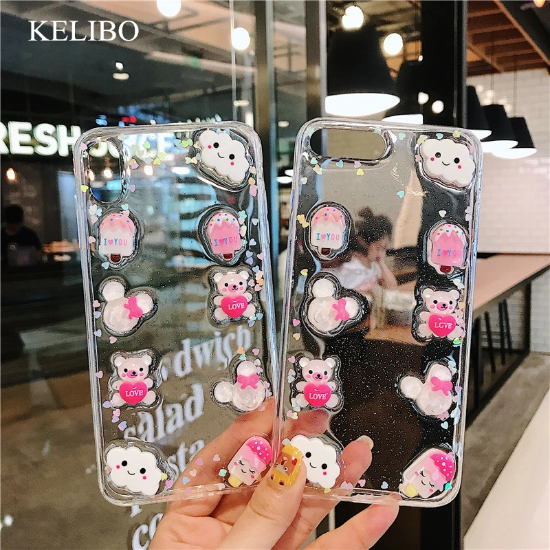 3D милый китайский чехол для телефона с медведем iphone 7 8Plus X XS MAX 10 XR 6S Plus XSMAX модный