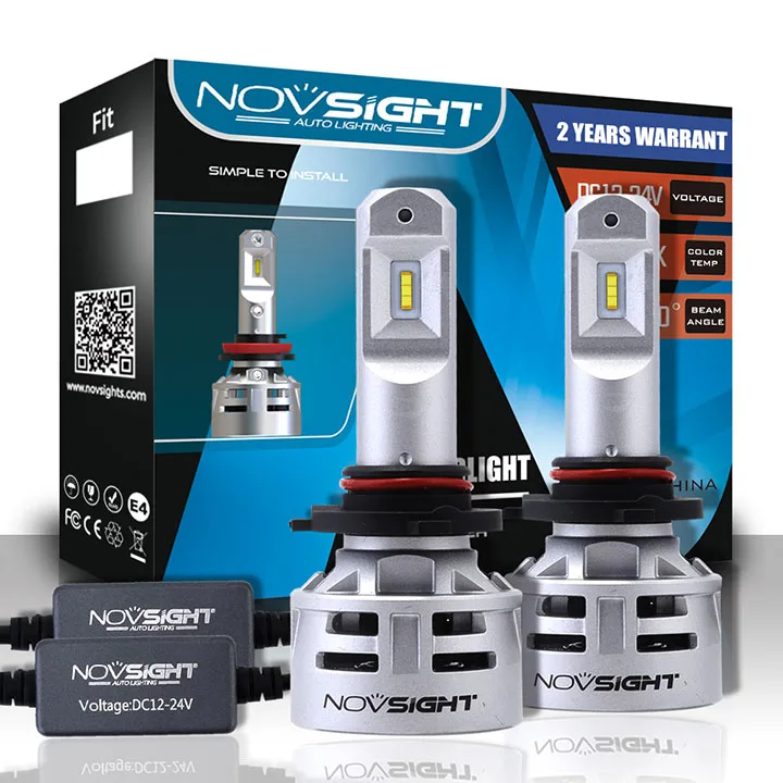 

NOVSIGHT 9005 Led HB3 9006 HB4 H4 H7 H11 Auto Car Led Headlights 60W 10000LM Fog Lights Lamp Bulbs 6500K White
