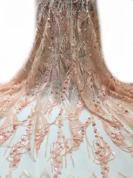 

Embroidered African net lace fabric for sewing popular L-104710 french net lace fabric