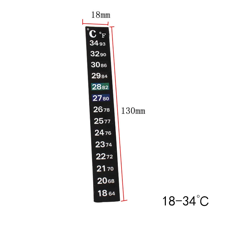 Термометр для аквариума с термометром, термочувствительные наклейки с цветовой температурой, цифровые наклейки для термометра для аквариума