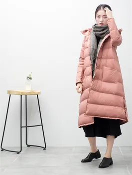 

Down 2020 Fashion Women's Jackets Warm White Duck Winter Coat Female Padded Jacket Women Long Parka Abrigo Mujer WXF475