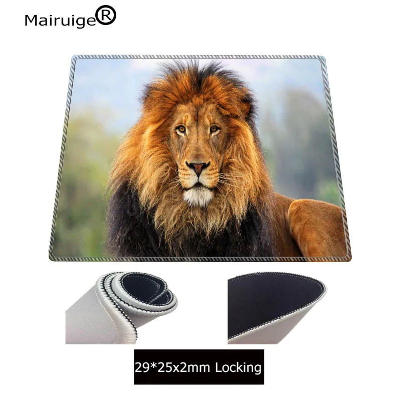 Mairuige, 90X40 см, очень большой коврик для мыши с изображением Льва, игровой коврик для мыши, Противоскользящий коврик для игровой мыши из натурального каучука с запирающим краем