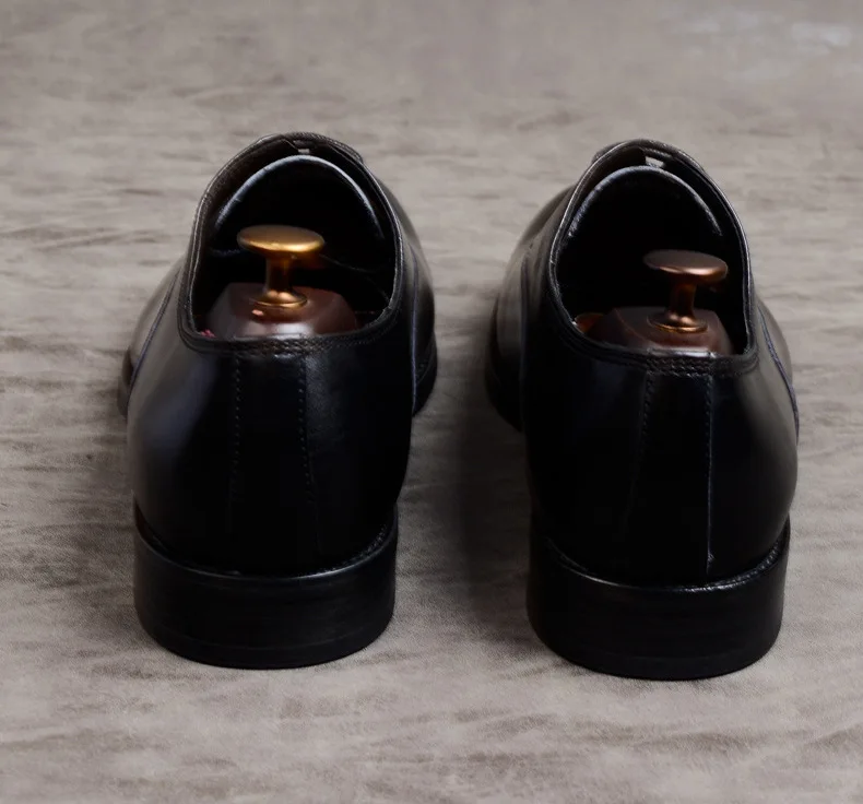 QYFCIOUFU/мужские строгие туфли из натуральной кожи; мужские оксфорды; итальянские модельные туфли; коллекция года; свадебные туфли; Кожаные броги на шнурках