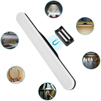 

Magnet Mount Stick-On Under Cabinet Light 2000Amh Wireless Rechargeable Cupboard Light For Kitchen Closet Makeup Mirror Wardrobe