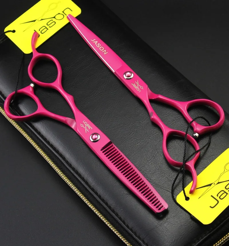 Left Hand Professional 6 Inch Hairdressing Scissors Hair Scissors Barber Scissors Straight Thinning Hair Cutting Shear