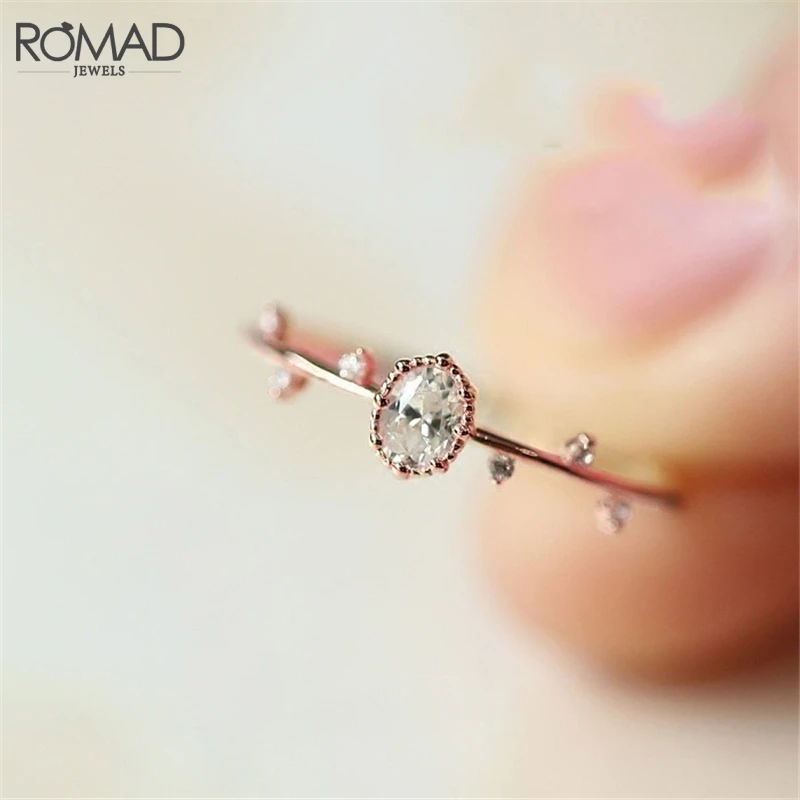Нежный микро кубический цирконий; для помолвки обручальные кольца для женщин изящное тонкое кольцо на палец браслет с цирконием кольца в форме листа подарок R50