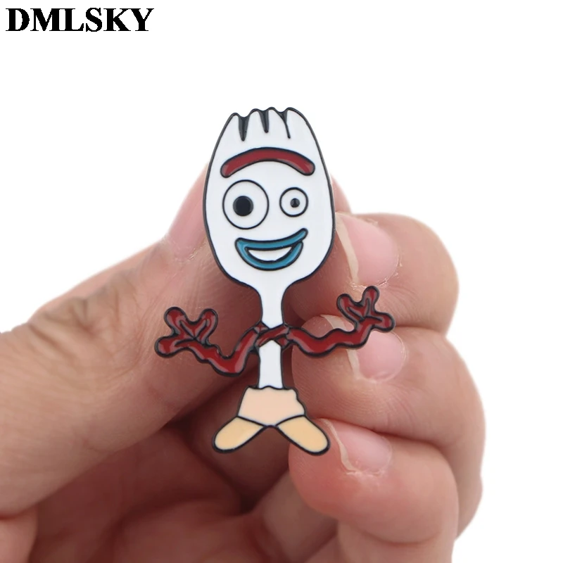 DMLSKY, Мультяшные Металлические Булавки, эмалированные Броши для женщин и мужчин, значок для рюкзака, джинсовая брошь, воротник, ювелирное изделие M3921