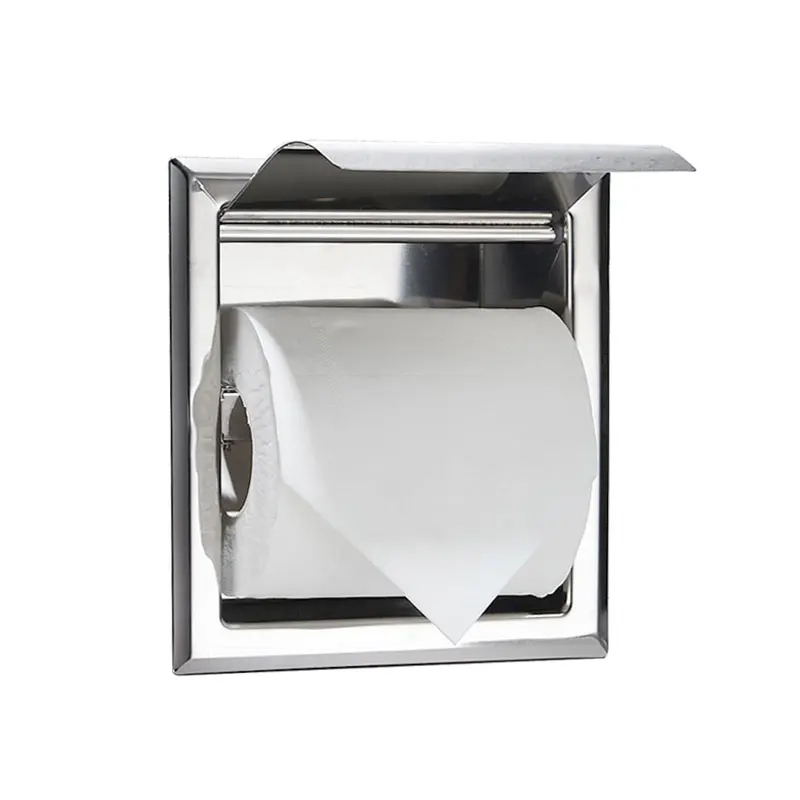 Bathroom Embedded Toilet Paper Holder Wall-Mounted Roll Dispenser toilet paper holder toilet paper rack toilet roll holder tissue holder