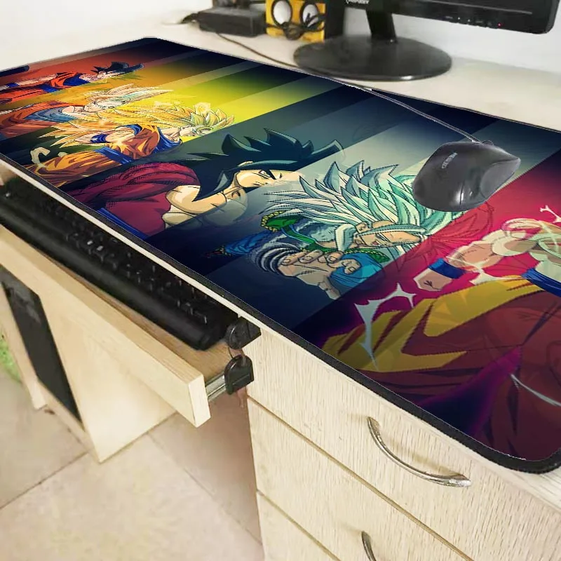 XGZ игровой коврик для мыши Dragon Ball компьютерный геймерский коврик большой игровой коврик с блокировкой края аниме Big Mause для ПК ноутбука XXL