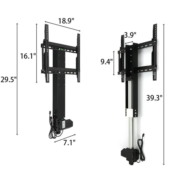 Soporte elevador de TV motorizado de 20 , gabinete de TV de 14-37 ,  carrera de 500mm con controlador - AliExpress