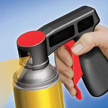 

1PC Spray Adaptor Paint Care Aerosol Spray Gun Handle with Full Grip Trigger Locking Collar Car Maintenance