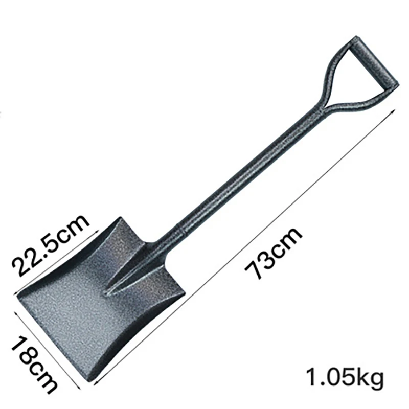 All-in-one all-steel shovel gardening tool agricultural square spade farm tool transplanter seedling second multifunctional transplanter stainless steel seedling agricultural vegetable seedling planter