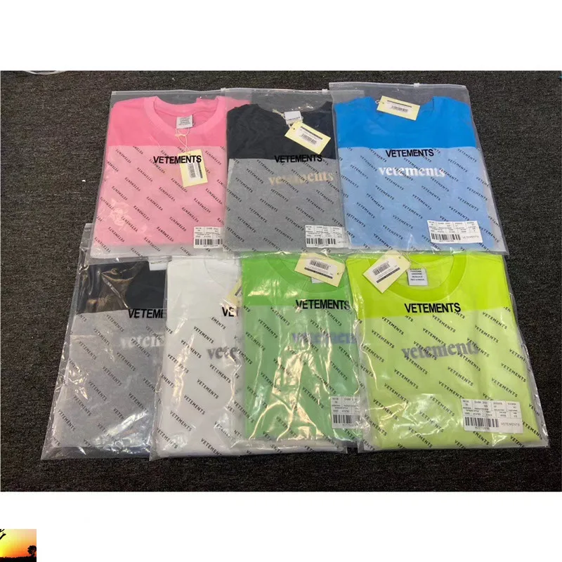 

VETEMENTS T-shirt Men Wome VTM Oversize Vetements T Shirt Fast Shipping