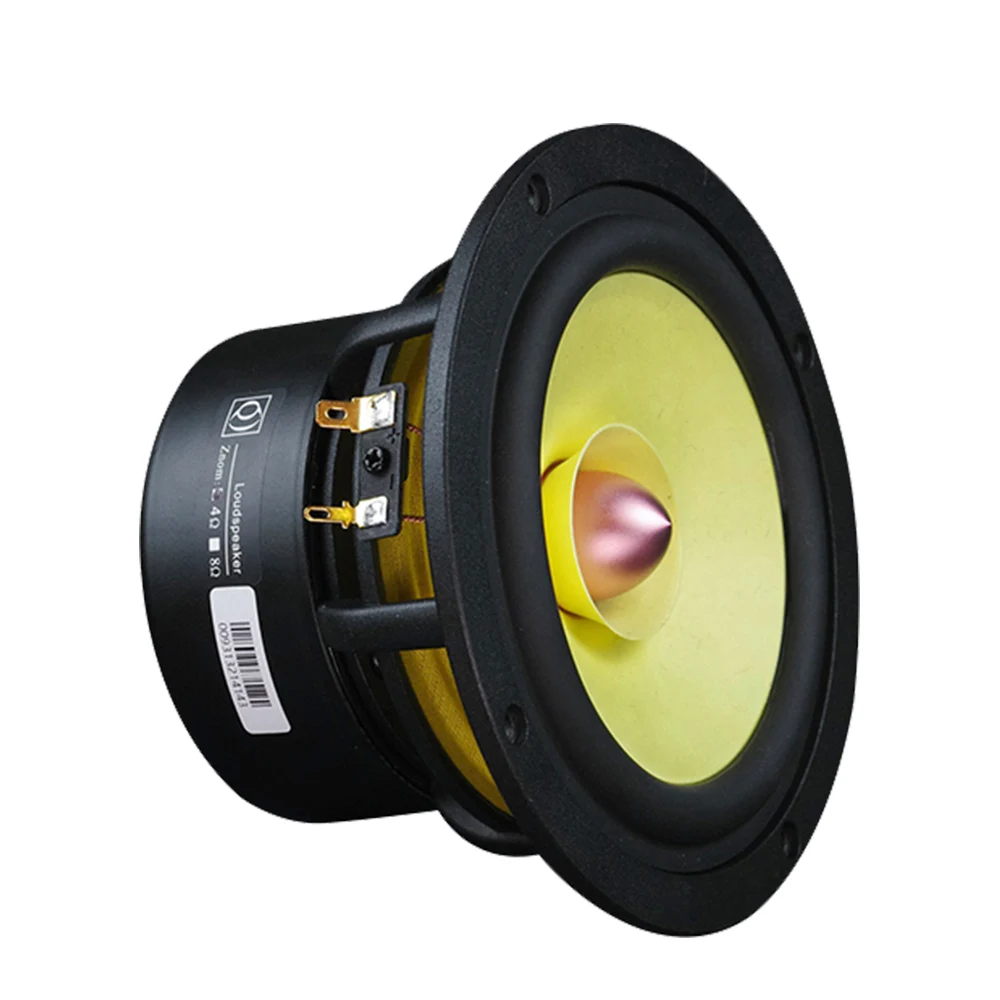 Computer Speakers Portable Speakers Audio Speakers 1Pc 5.25 Inch Fever Full Range Speaker Aluminum Cone Loudspeaker 4 8 Ohm 50W Bookshelf Hifi Home Theater Music Speaker