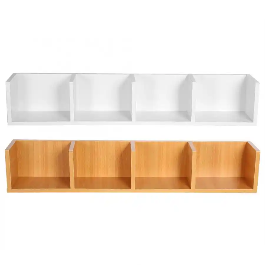 Modern Wall Mount Display Shelf Cds Dvds Organizer Storage Rack Wooden Unit 4 Cases Organizador Bathroom Accessories Storage Shelves Racks Aliexpress