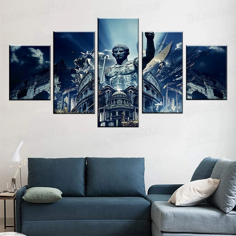 Модульная холст Картины Wall Art HD в рамке печатает 5 шт. Древнего Рима фотографии