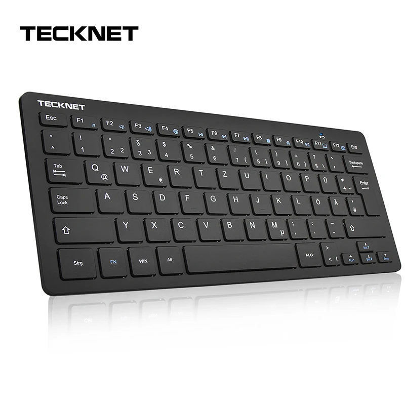 TeckNet 2 4G Беспроводная клавиатура для Windows 10/8/7/ Vista/XP и Android Smart tv Немецкая раскладка