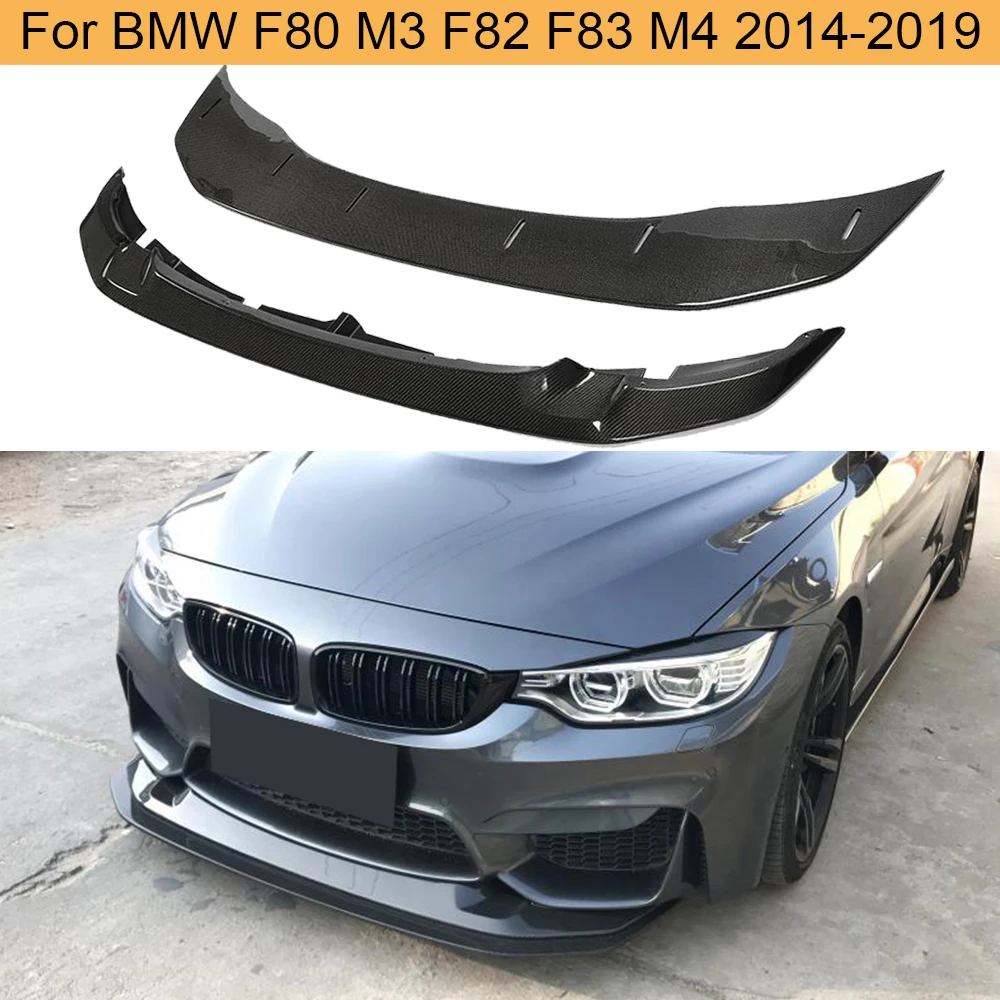 Автомобильный спойлер для переднего бампера разветвители BMW F80 M3 F82 F83 M4 2014-2019 из