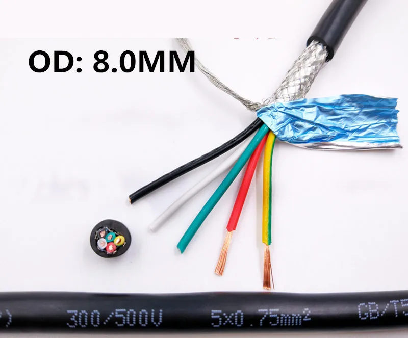 8 núcleo 26 24awg 22awg 20awg 10-24