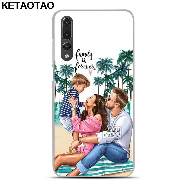 KETAOTAO мама дочь дети семья телефон чехол s для iPhone 4 5S 6S 7 8 Plus X XS XR 11 Pro Чехол кристально чистый мягкий TPU чехол s - Цвет: Прозрачный
