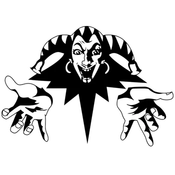 

Lifelike King and Jester Car Sticker Fashion Styling Bumper Window Windshield Accessories PVC 42cm X 30cm Decal