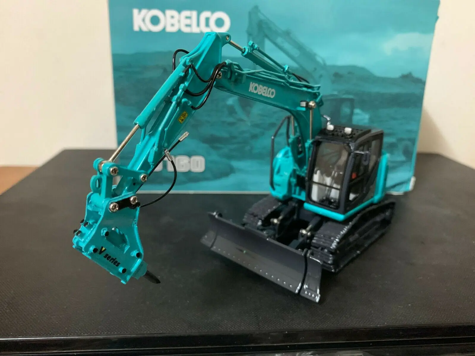 Ros Kobelco ED160BR-5 Ультра маленький круглый Молот дрель/экскаватор 1/50 литье под давлением