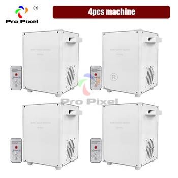 

4pcs machine 650W Cold Spark Fireworks Remote DMX Control Stage For Outdoor Indoor Wedding Celebration