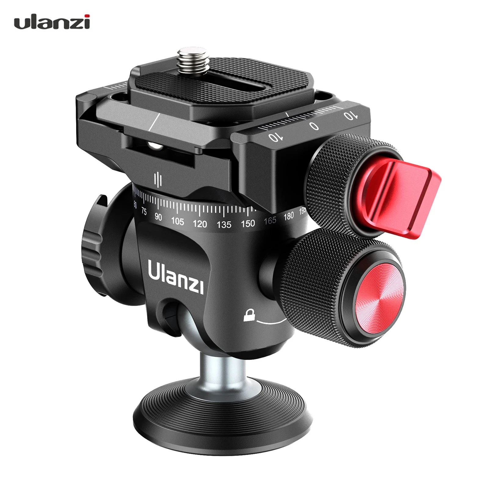 Ulanzi U120 Ball Head Tripod Mount With Cold Shoe Acra Swiss Quick