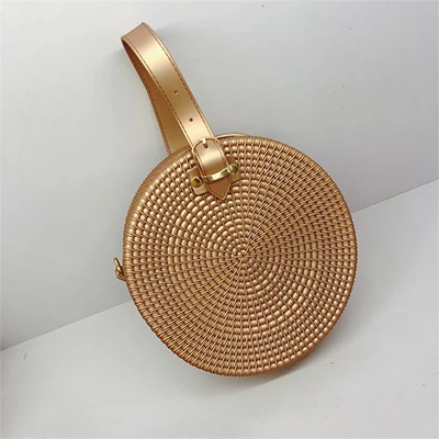 Rose gold Модные круглые женские молния, можно носить в руке, Винтаж Круглый ручной работы сумки с рисунком высокая-конец Пользовательские Женские мобильных телефонов с красивыми рисунками кошельки Похожие продукты - Цвет: Rose gold