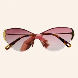 Винтажные Солнцезащитные очки "кошачий глаз" для женщин, брендовые дизайнерские цельные солнцезащитные очки для женщин