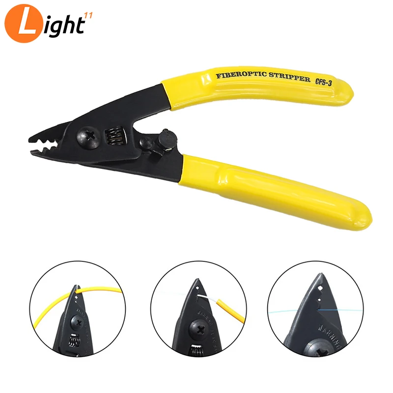 

CFS-3 Fiber Stripping Three-port Fiber Optical Stripper/ Pliers/ Wire strippers FTTH Tools Optical Pliers