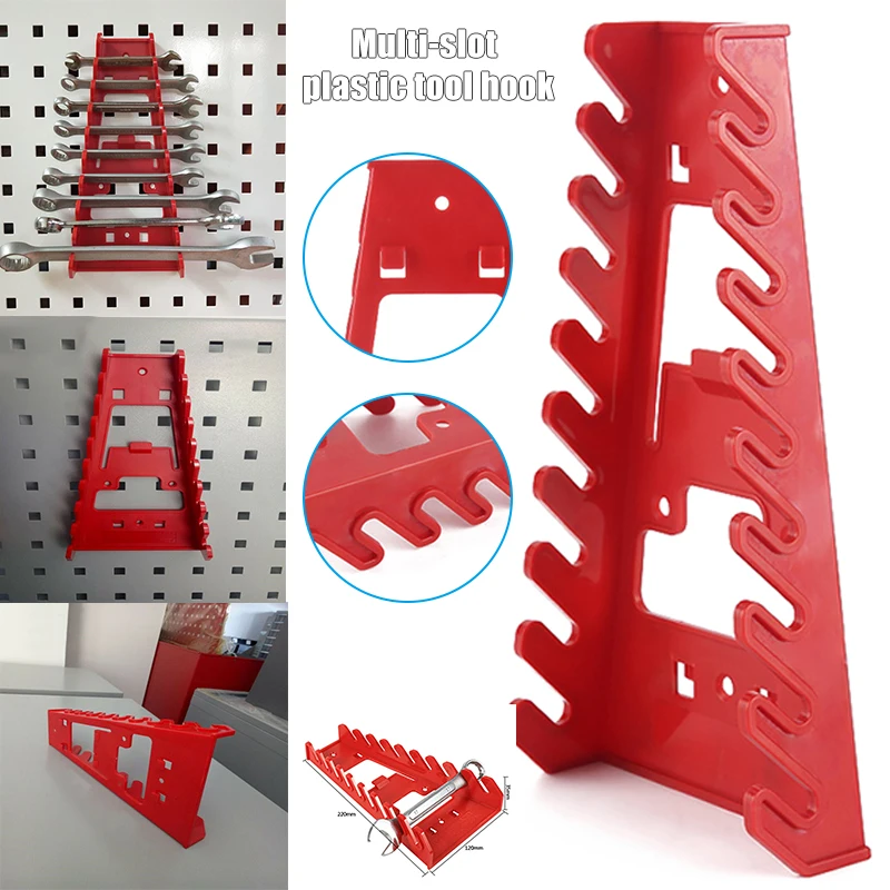 

Multi Slots Spanner Storage Rack Wrench Holder Rail Tray Spanners Organizer Tool VJ-Drop